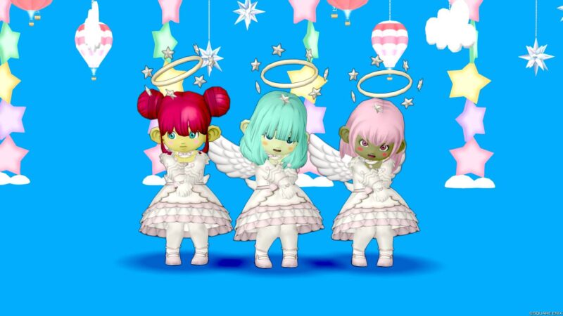 天使！天使が3人もいる！←